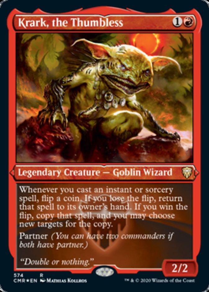 Krark, the Thumbless (Etched) [Commander Legends] - Trinity Hobby