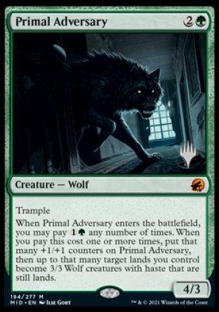 Primal Adversary (Promo Pack) [Innistrad: Midnight Hunt Promos] - Trinity Hobby