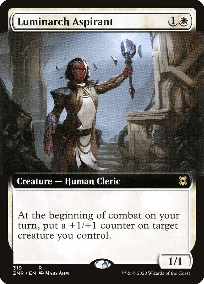 Luminarch Aspirant (Extended Art) [Zendikar Rising] - Trinity Hobby