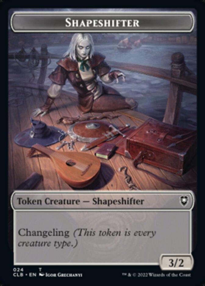 Shapeshifter (024) // Shapeshifter (028) Double-Sided Token [Commander Legends: Battle for Baldur's Gate Tokens] - Trinity Hobby