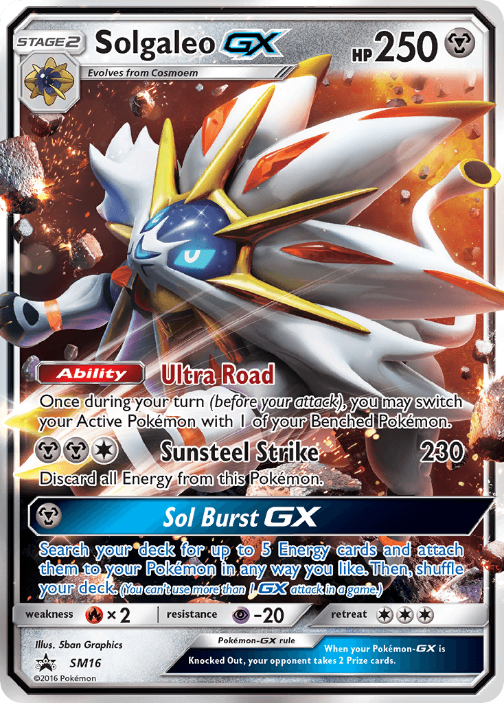 Solgaleo GX (SM16) [Sun & Moon: Black Star Promos] - Trinity Hobby