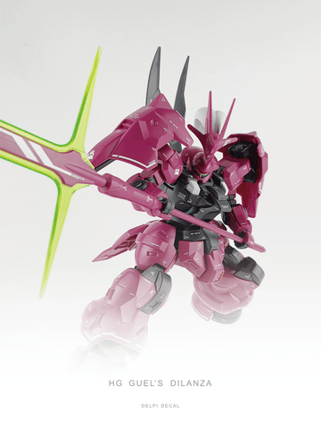 HG GUEL'S DILANZA Normal WATER DECAL - Trinity Hobby