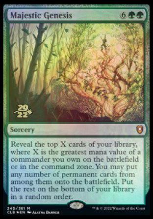 Majestic Genesis [Commander Legends: Battle for Baldur's Gate Prerelease Promos] - Trinity Hobby