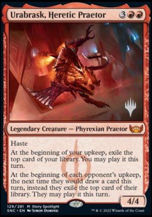 Urabrask, Heretic Praetor (Promo Pack) [Streets of New Capenna Promos] - Trinity Hobby