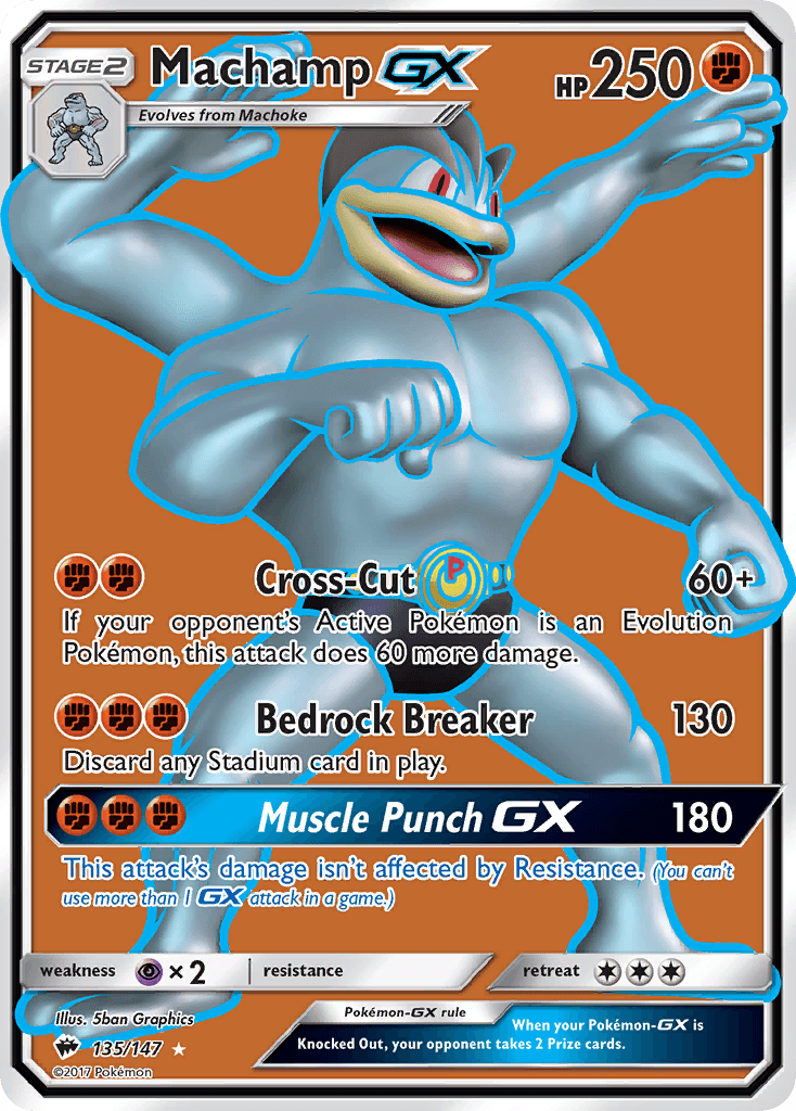 Machamp GX (135/147) [Sun & Moon: Burning Shadows] - Trinity Hobby