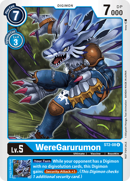 WereGarurumon [ST2-08] (Tamer Party) [Starter Deck: Cocytus Blue Promos]Digimon Trading Card Game