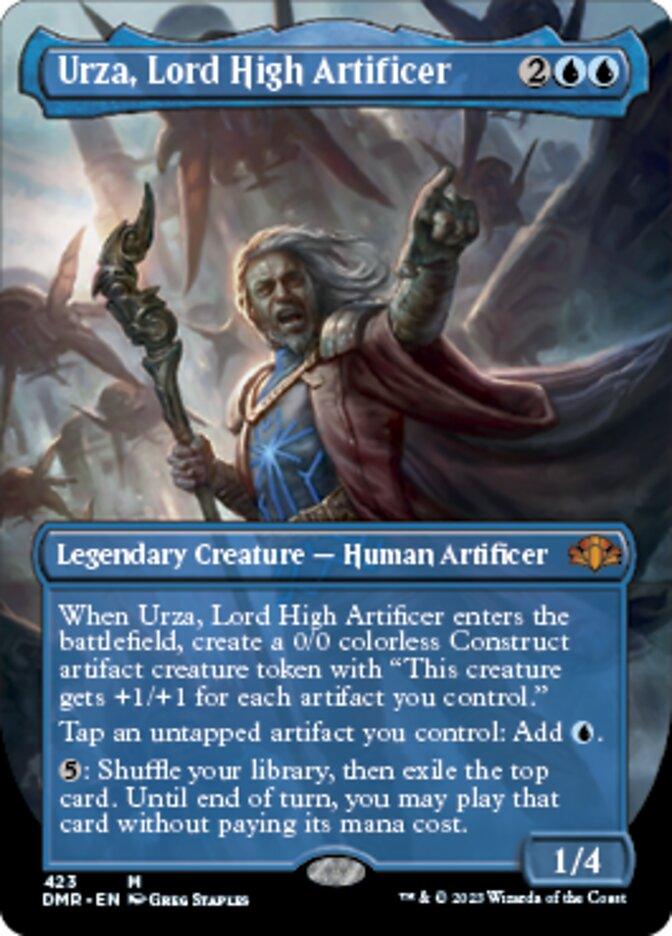 Urza, Lord High Artificer (Borderless Alternate Art) [Dominaria Remastered] - Trinity Hobby