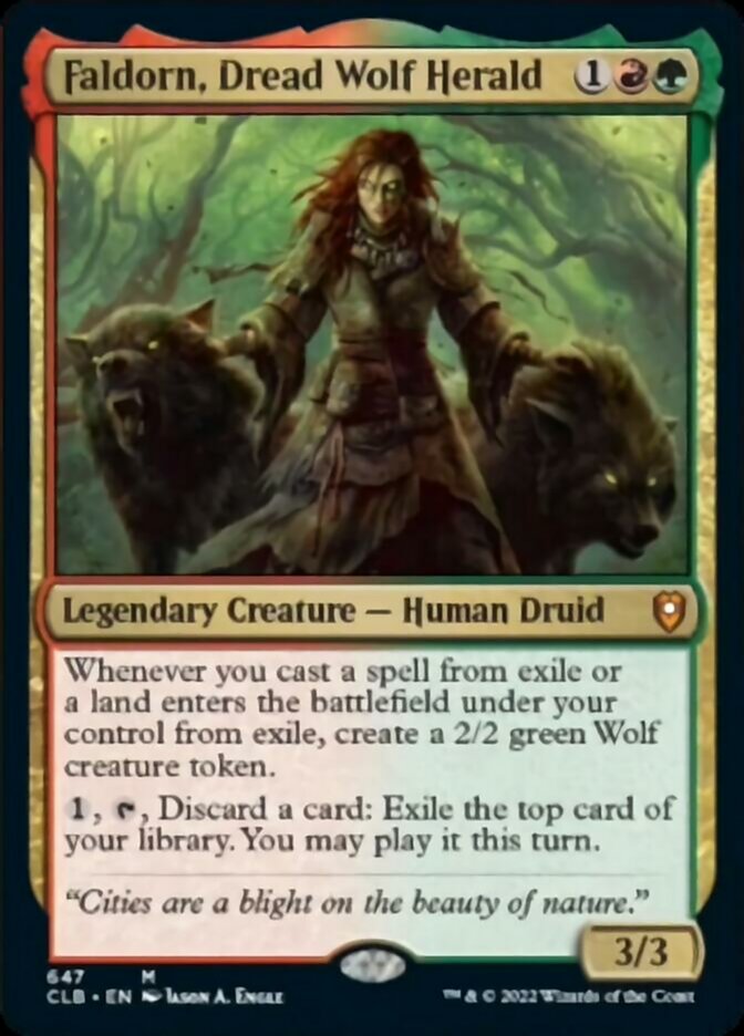 Faldorn, Dread Wolf Herald [Commander Legends: Battle for Baldur's Gate] - Trinity Hobby