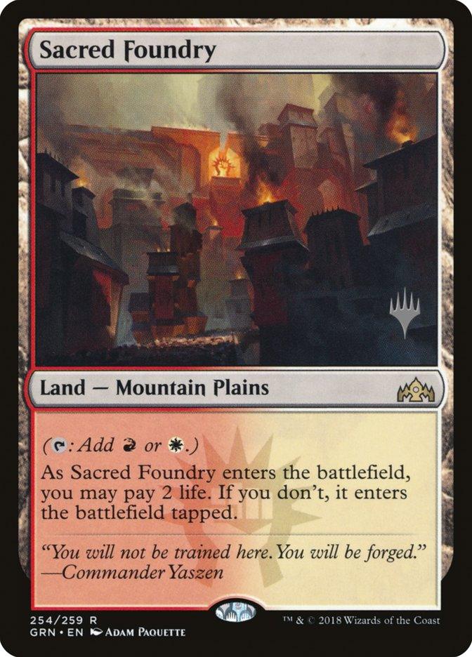 Sacred Foundry (Promo Pack) [Guilds of Ravnica Promos] - Trinity Hobby