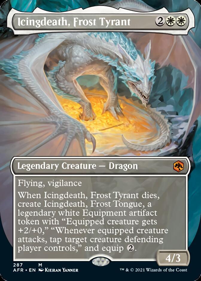 Icingdeath, Frost Tyrant (Borderless Alternate Art) [Dungeons & Dragons: Adventures in the Forgotten Realms] - Trinity Hobby