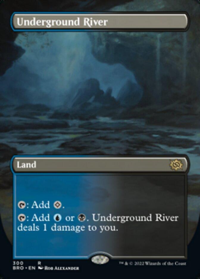Underground River (Borderless Alternate Art) [The Brothers' War] - Trinity Hobby