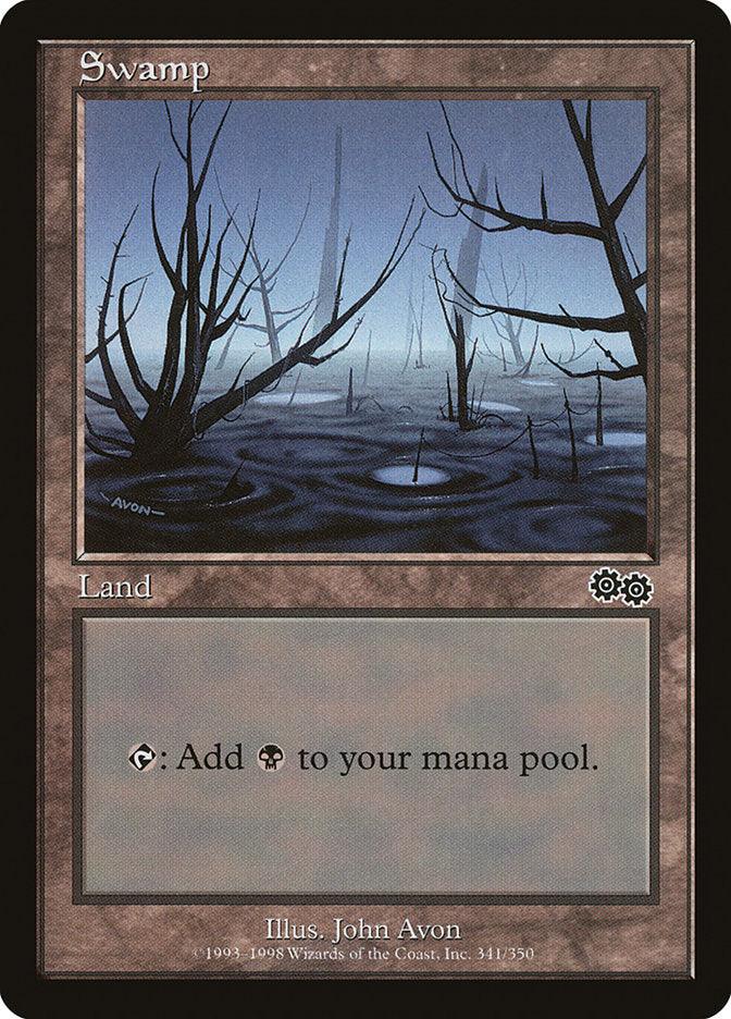 Swamp (341) [Urza's Saga] - Trinity Hobby