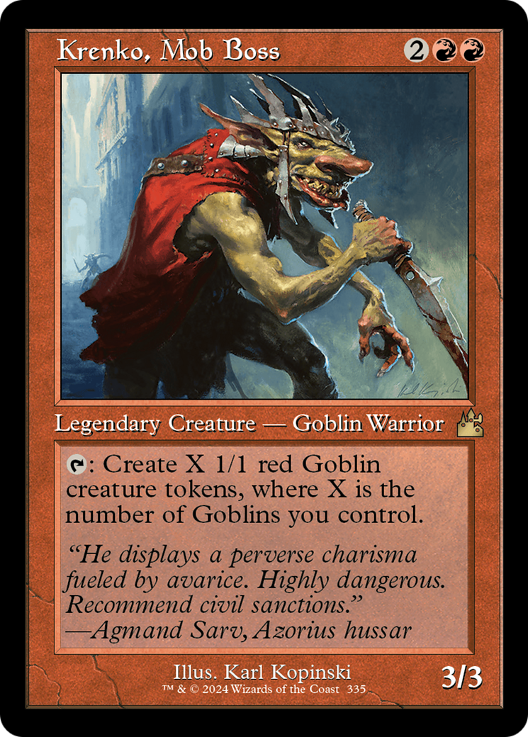Krenko, Mob Boss (Retro) [Ravnica Remastered] - Trinity Hobby
