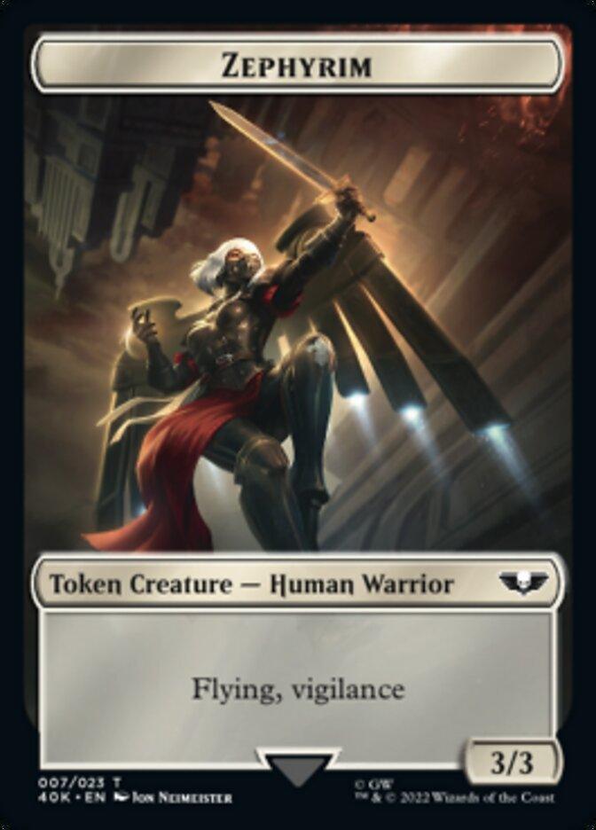 Soldier (002) // Zephyrim Double-Sided Token (Surge Foil) [Warhammer 40,000 Tokens] - Trinity Hobby