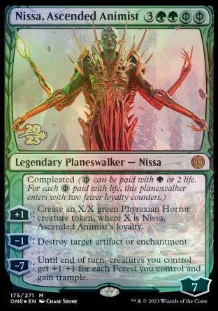 Nissa, Ascended Animist [Phyrexia: All Will Be One Prerelease Promos] - Trinity Hobby