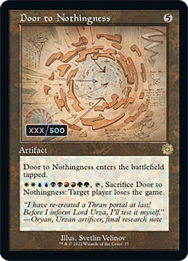 Door to Nothingness (Retro Schematic) (Serialized) [The Brothers' War Retro Artifacts] - Trinity Hobby
