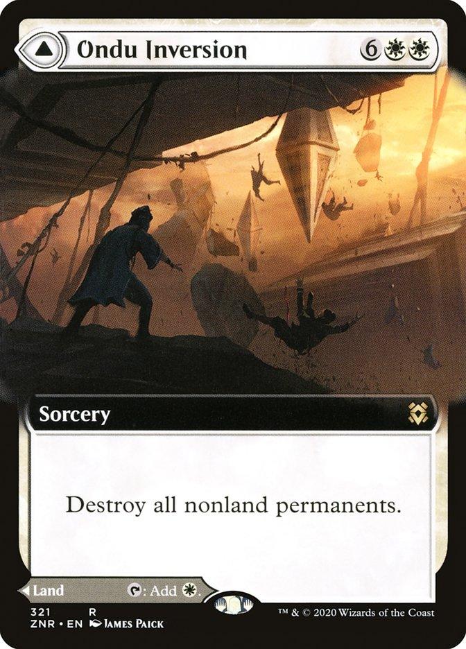 Ondu Inversion // Ondu Skyruins (Extended Art) [Zendikar Rising] - Trinity Hobby