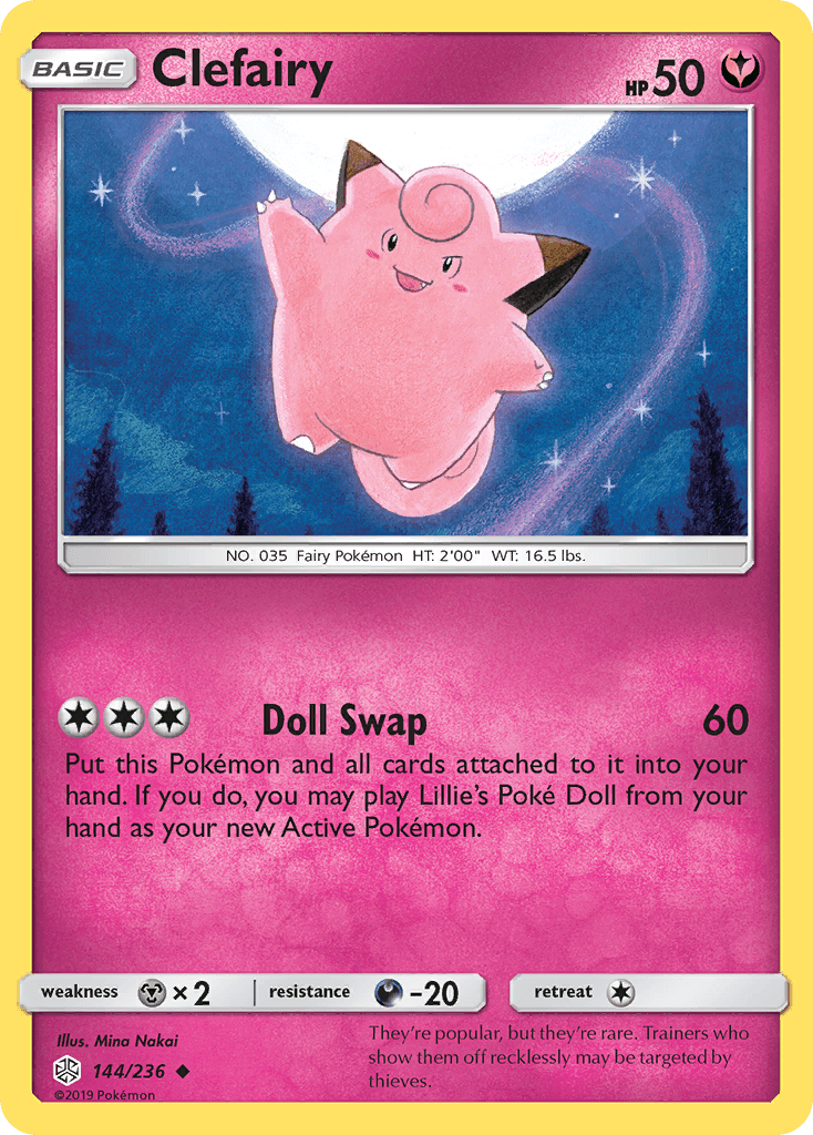 Clefairy (144/236) [Sun & Moon: Cosmic Eclipse] - Trinity Hobby