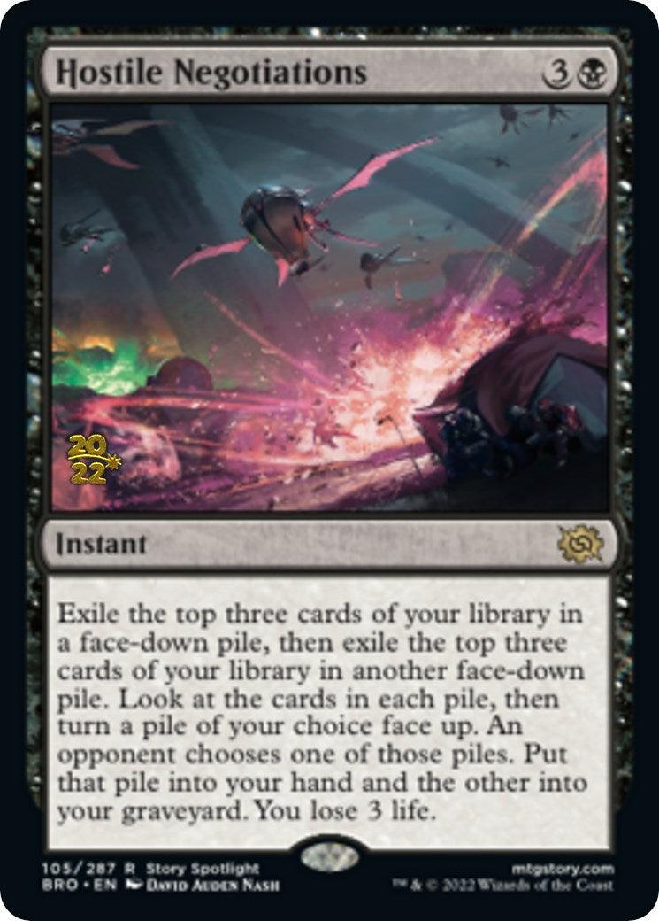 Hostile Negotiations [The Brothers' War Prerelease Promos] - Trinity Hobby