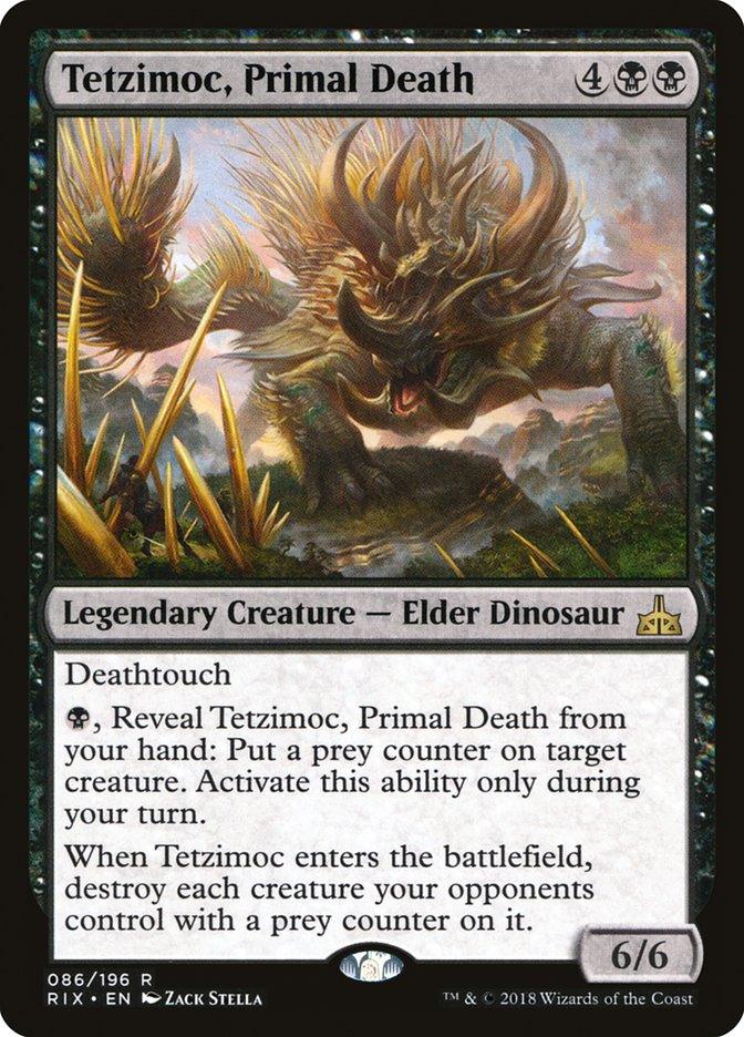 Tetzimoc, Primal Death [Rivals of Ixalan] - Trinity Hobby