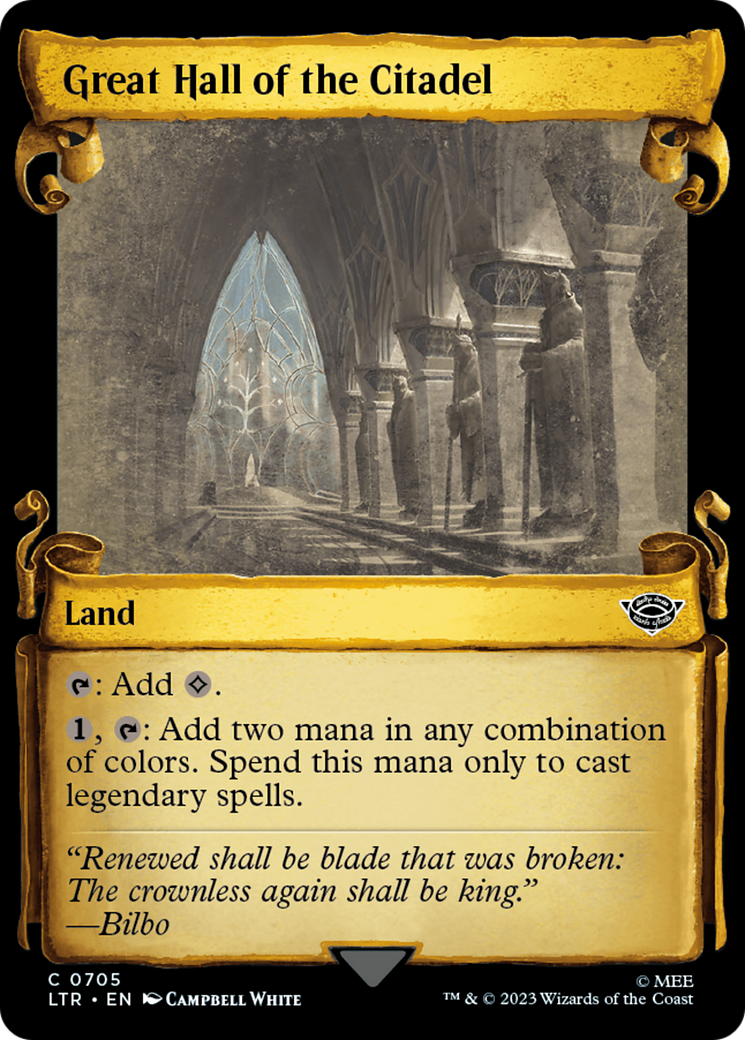 Great Hall of the Citadel [The Lord of the Rings: Tales of Middle-Earth Showcase Scrolls] - Trinity Hobby
