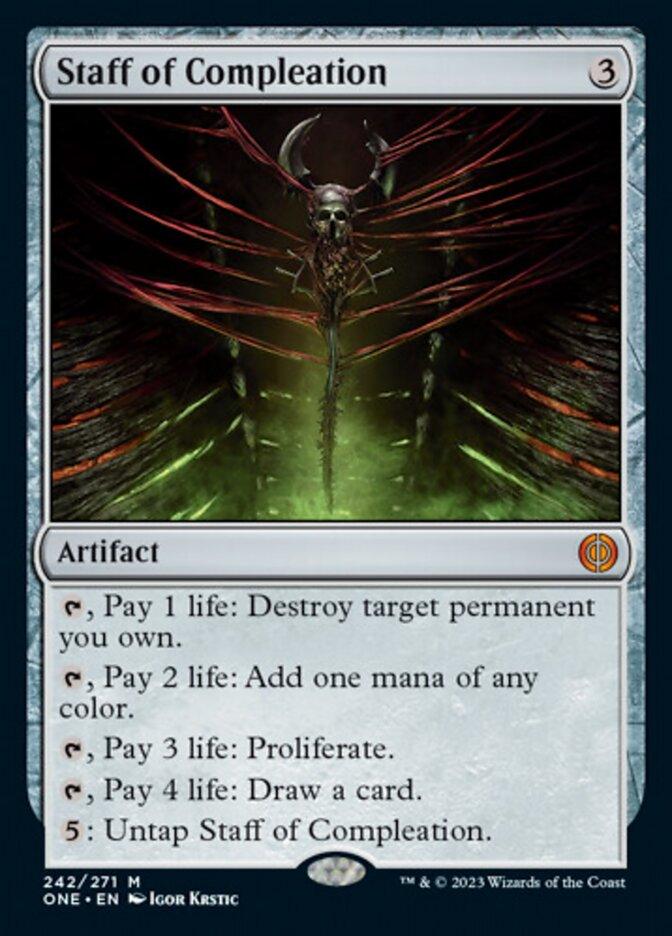 Staff of Compleation [Phyrexia: All Will Be One] - Trinity Hobby