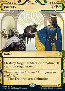 Putrefy (Foil Etched) [Strixhaven: School of Mages Mystical Archive] - Trinity Hobby