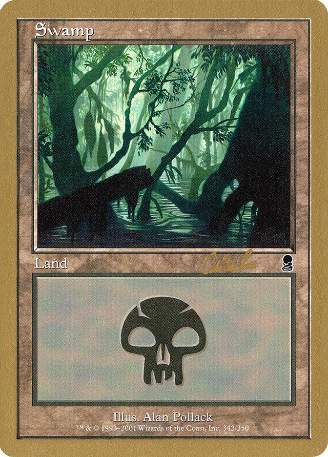 Swamp (cr342) (Carlos Romao) [World Championship Decks 2002] - Trinity Hobby