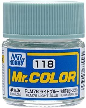 Mr Hobby: Mr. Color 118 - RLM78 Light Blue (Semi-Gloss/Aircraft) - Trinity Hobby
