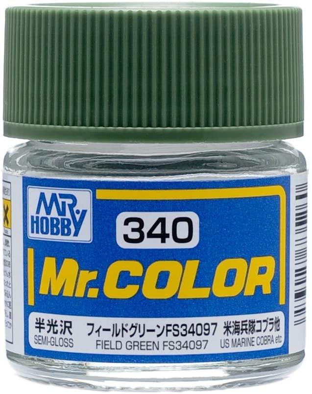 Mr Hobby: Mr. Color 340 Field Green FS34097 (Semi-Gloss/Aircraft) - Trinity Hobby