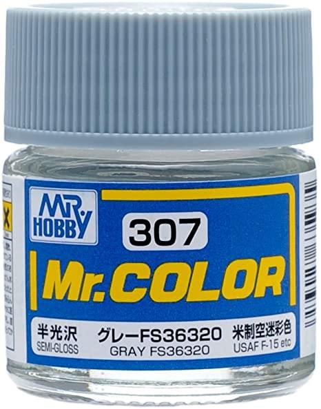 Mr Hobby: Mr. Color 307 Gray FS36320 (Semi-Gloss/Aircraft) - Trinity Hobby