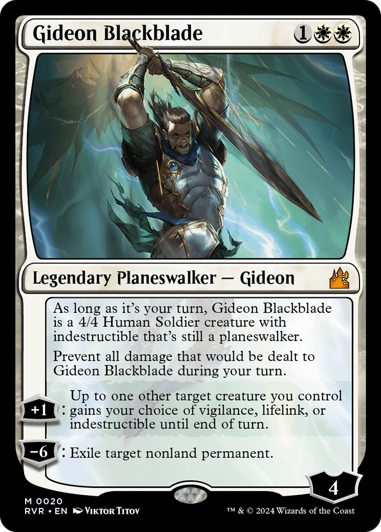 Gideon Blackblade [Ravnica Remastered] - Trinity Hobby