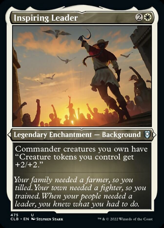 Inspiring Leader (Foil Etched) [Commander Legends: Battle for Baldur's Gate] - Trinity Hobby