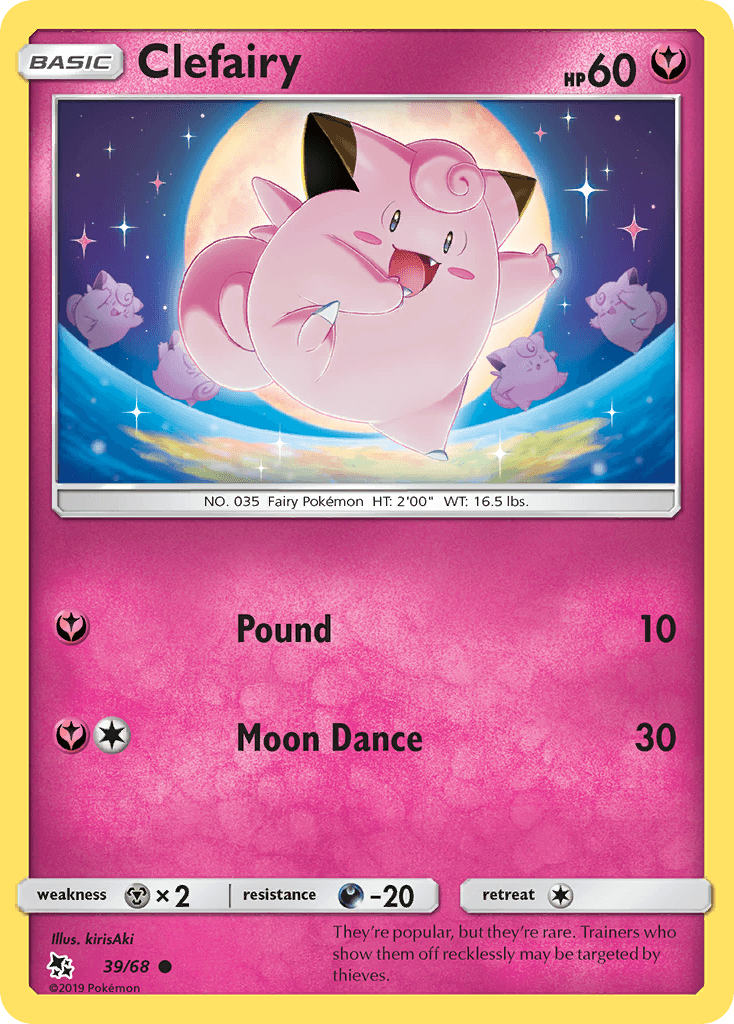 Clefairy (39/68) [Sun & Moon: Hidden Fates] - Trinity Hobby