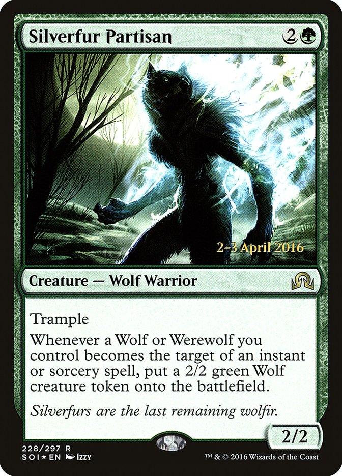 Silverfur Partisan [Shadows over Innistrad Prerelease Promos] - Trinity Hobby