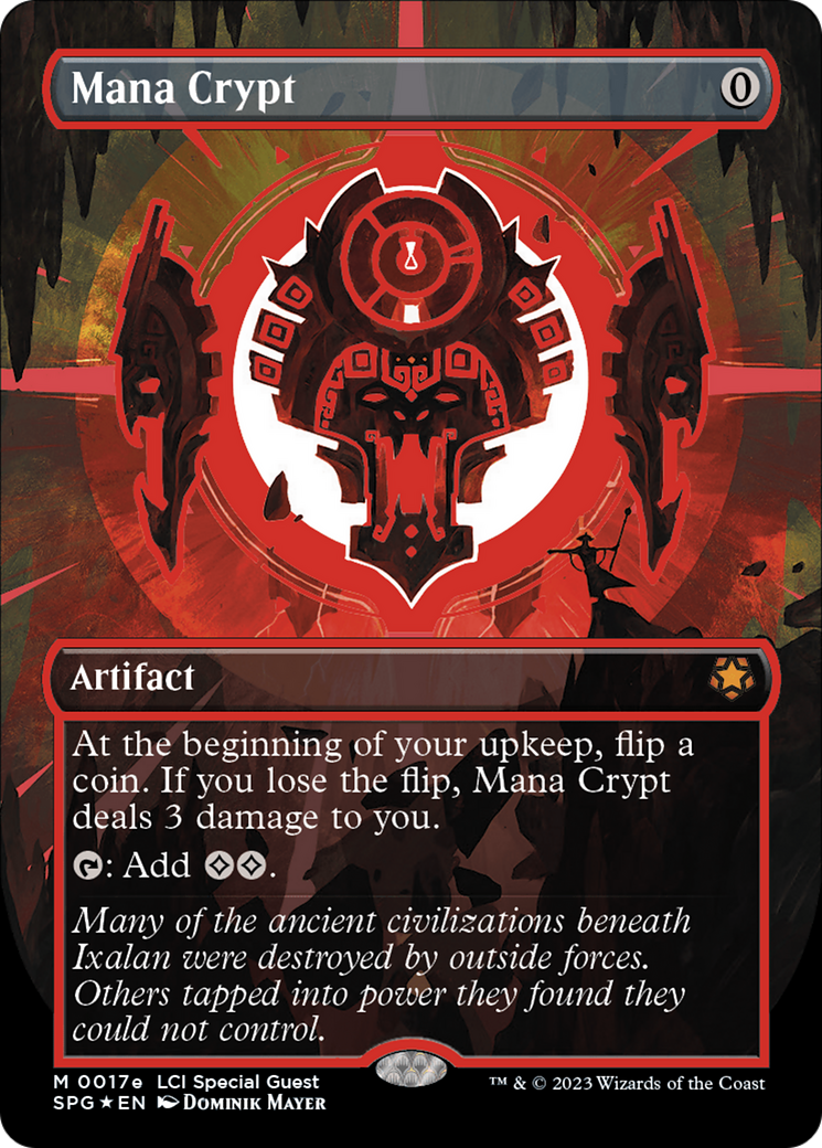 Mana Crypt (0017e) (Borderless) [The Lost Caverns of Ixalan Special Guests] - Trinity Hobby