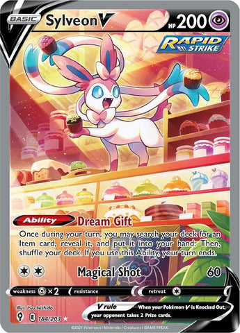 Sylveon V (184/203) [Sword & Shield: Evolving Skies] - Trinity Hobby