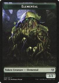 Elemental (008) // Elemental (010) Double-Sided Token [Zendikar Rising Commander Tokens] - Trinity Hobby
