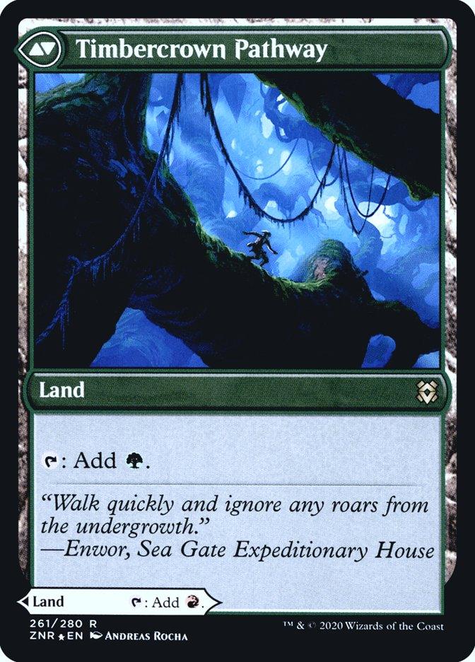 Cragcrown Pathway // Timbercrown Pathway [Zendikar Rising Prerelease Promos] - Trinity Hobby