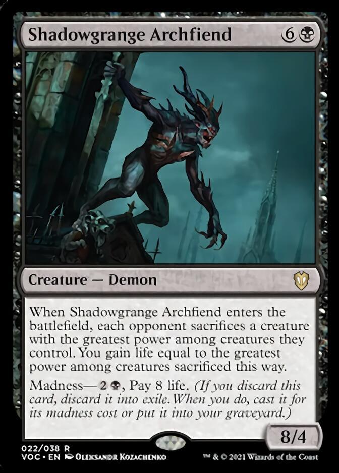 Shadowgrange Archfiend [Innistrad: Crimson Vow Commander] - Trinity Hobby