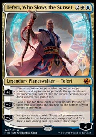 Teferi, Who Slows the Sunset (Promo Pack) [Innistrad: Midnight Hunt Promos] - Trinity Hobby