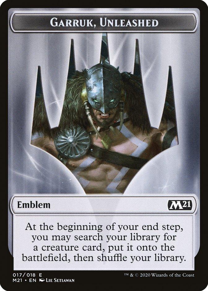 Garruk, Unleashed Emblem [Core Set 2021 Tokens] - Trinity Hobby