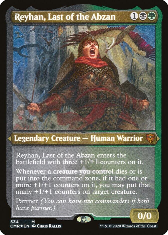 Reyhan, Last of the Abzan (Etched) [Commander Legends] - Trinity Hobby