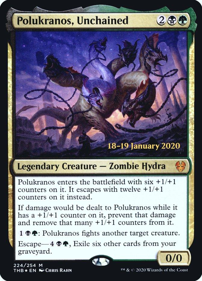 Polukranos, Unchained [Theros Beyond Death Prerelease Promos] - Trinity Hobby