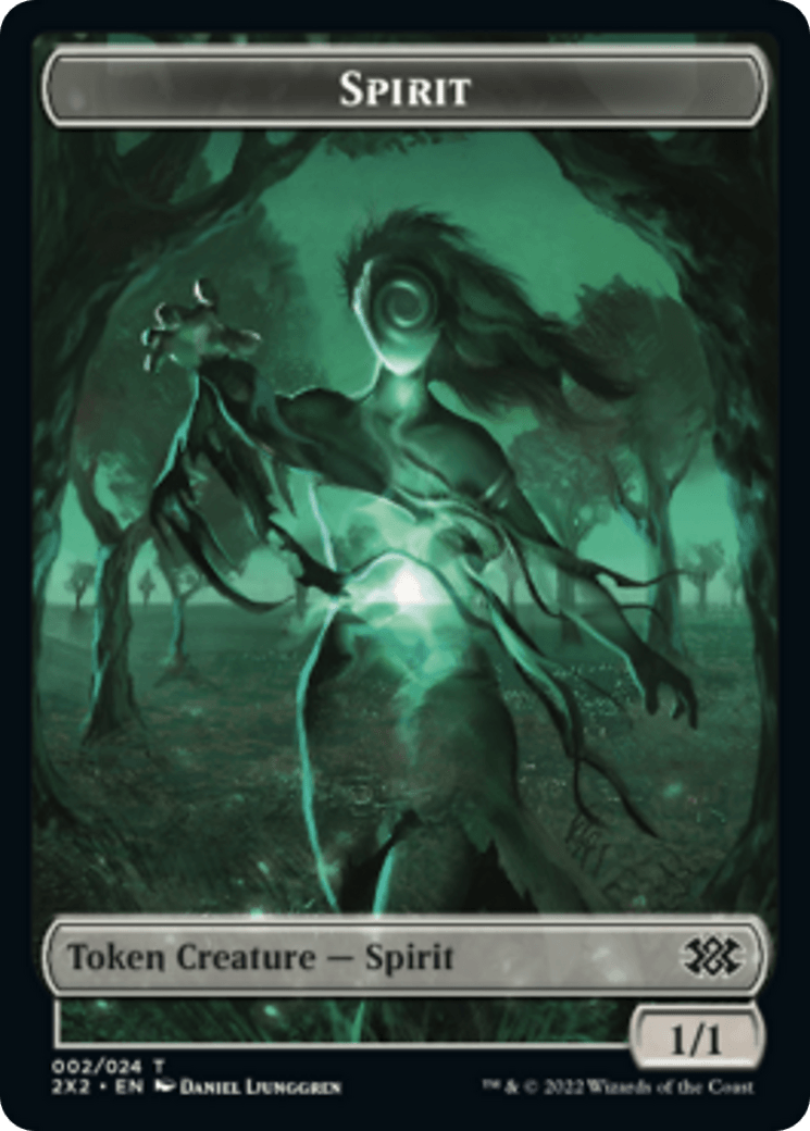 Cat Dragon // Spirit (002) Double-Sided Token [Double Masters 2022 Tokens] - Trinity Hobby