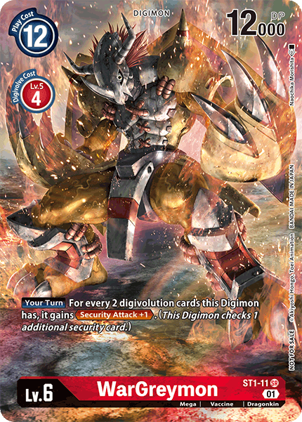 WarGreymon [ST1-11] (Premier Event) [Starter Deck: Gaia Red Promos]Digimon Trading Card Game