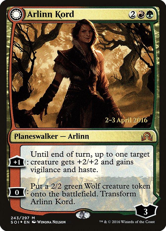 Arlinn Kord // Arlinn, Embraced by the Moon [Shadows over Innistrad Prerelease Promos] - Trinity Hobby