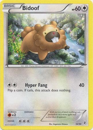 Bidoof (12/30) [XY: Trainer Kit 1 - Bisharp] - Trinity Hobby