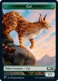 Cat (020) // Dog Double-Sided Token [Core Set 2021 Tokens] - Trinity Hobby