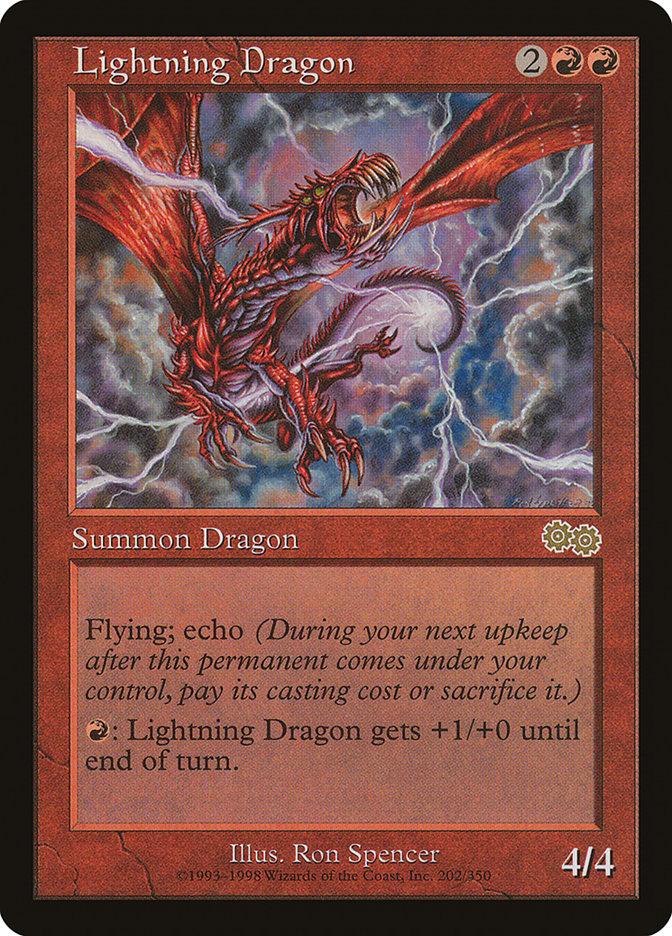 Lightning Dragon [Urza's Saga] - Trinity Hobby